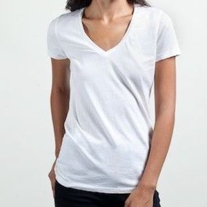 Everlane White V-neck T-shirt